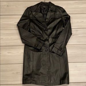 Leather coat